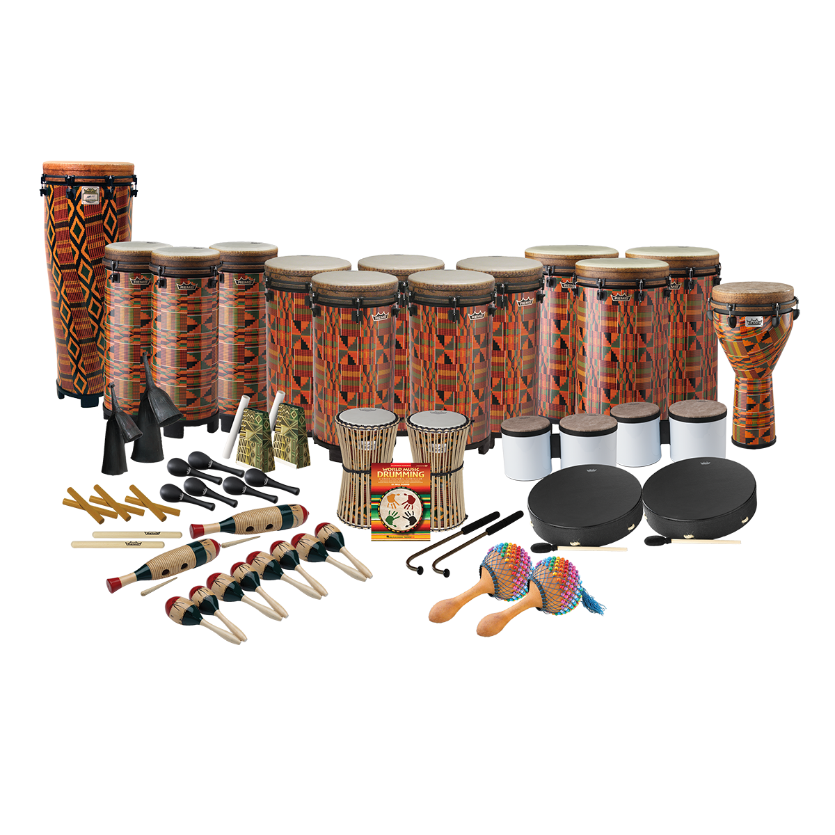 Remo World Music Drumming Drum Pack, Package C
