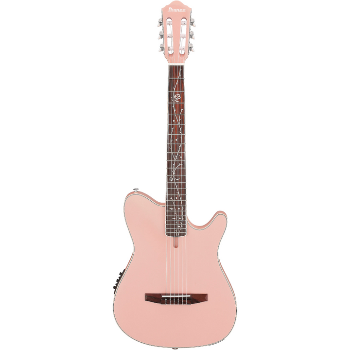 Ibanez TOD10NPAF Classic Acoustic Electric Guitar - Pearl Pink Flat 6