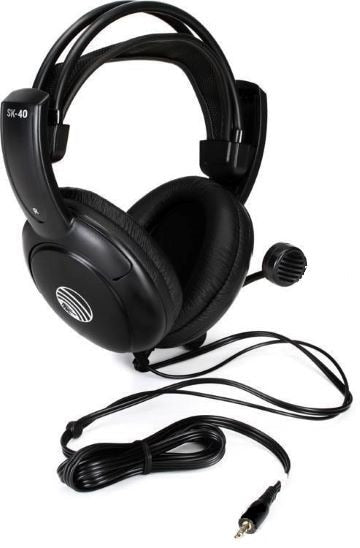 View of Korg Soundkey headphones with mic