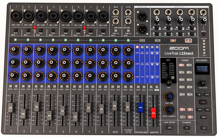 Zoom LiveTrak L12next Digital Mixer/Recorder
