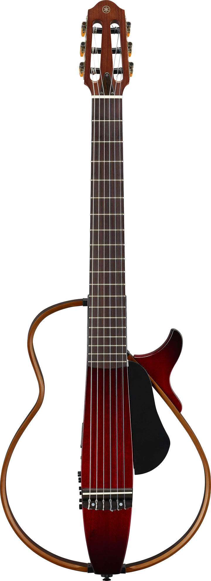 Yamaha SLG200N Nylon String Silent Guitar - Crimson Red Burst 7