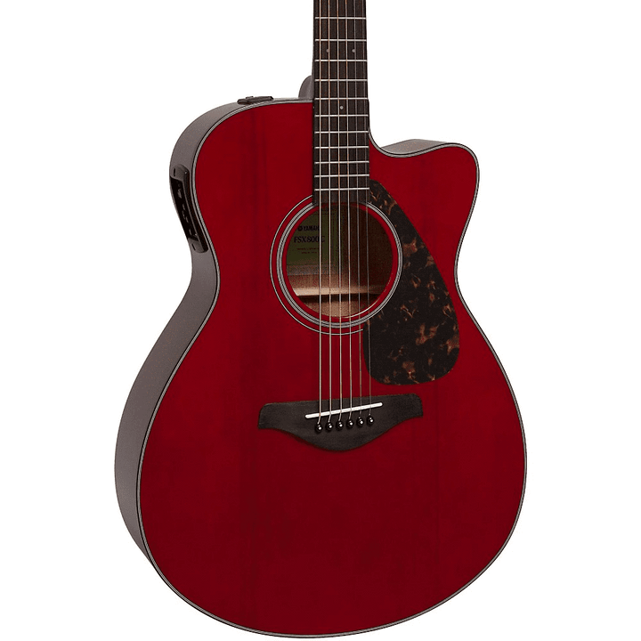 Yamaha FSX800CRR Body Ruby Red Acoustic Guitar 3