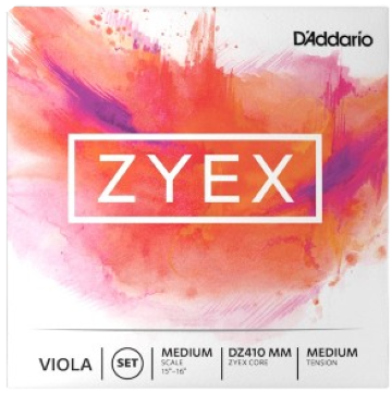 D'Addario DZ410MM ZYEX Viola String Set - Medium Scale / Medium Tension