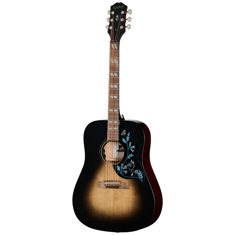 Epiphone Eric Church Hummingbird Dark Acoustic Guitar - Cobra Burst 4
