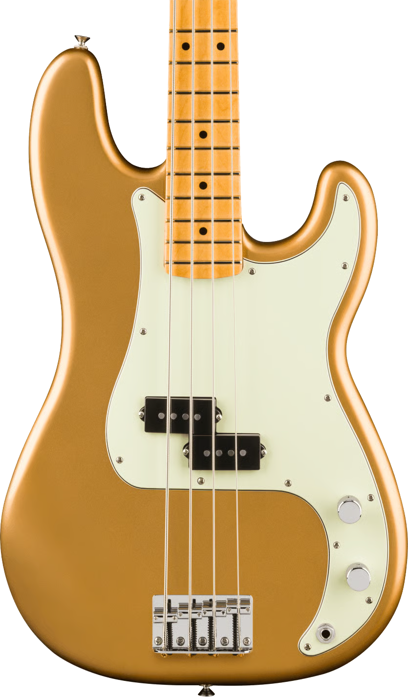 Fender 75th Anniversary Player II Precision Bass Guitar - Aztec Gold