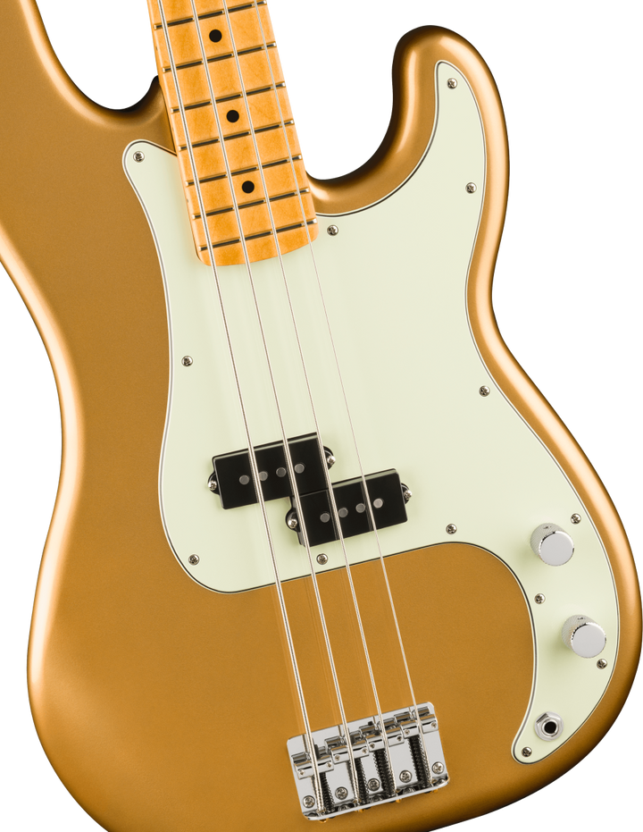 Fender 75th Anniversary Player II Precision Bass Guitar - Aztec Gold 4