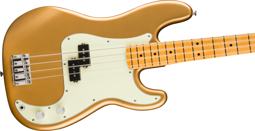 Fender 75th Anniversary Player II Precision Bass Guitar - Aztec Gold 5