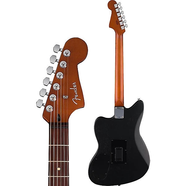 Fender Acoustasonic Standard Jazzmaster Acoustic Electric Guitar - Black 6