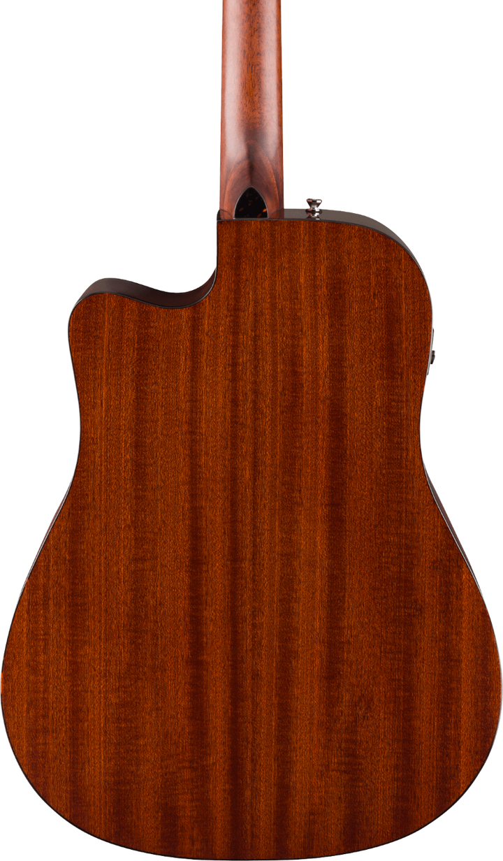 Fender California Deluxe Redondo Acoustic Electric Cutaway Guitar - Black 4