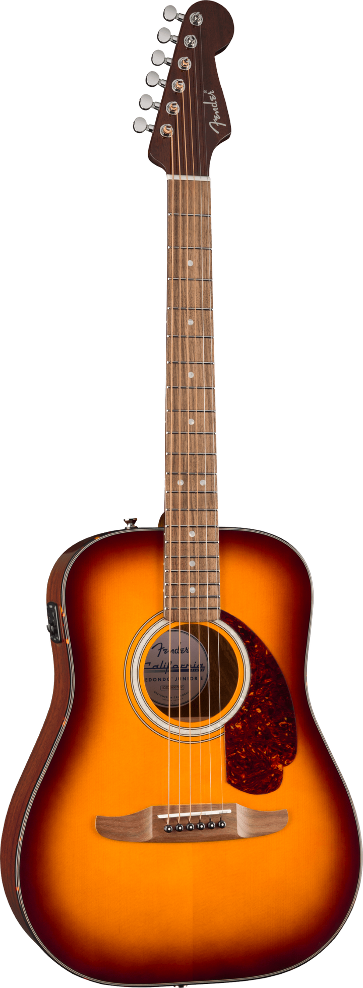 Fender California Deluxe Redondo Jr. Acoustic Electric Guitar - Honey Sunburst 2