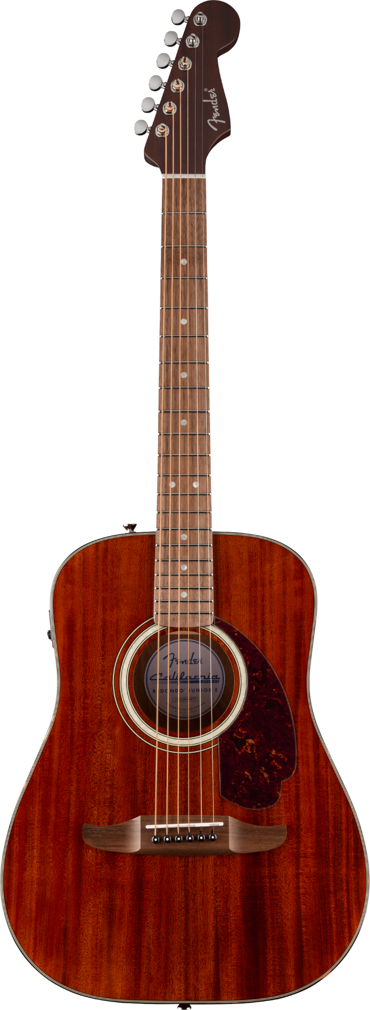 Fender California Deluxe Redondo Jr. Mahogany Acoustic Electric Guitar - Natural Mahogany 2