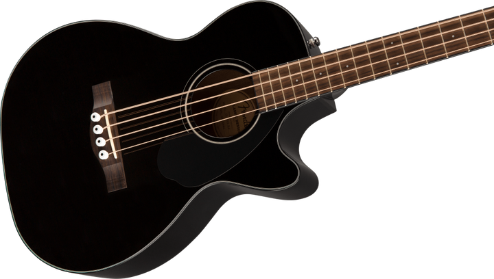 Fender CB-60SCE Acoustic Electric Concert Bass Guitar - Black 4