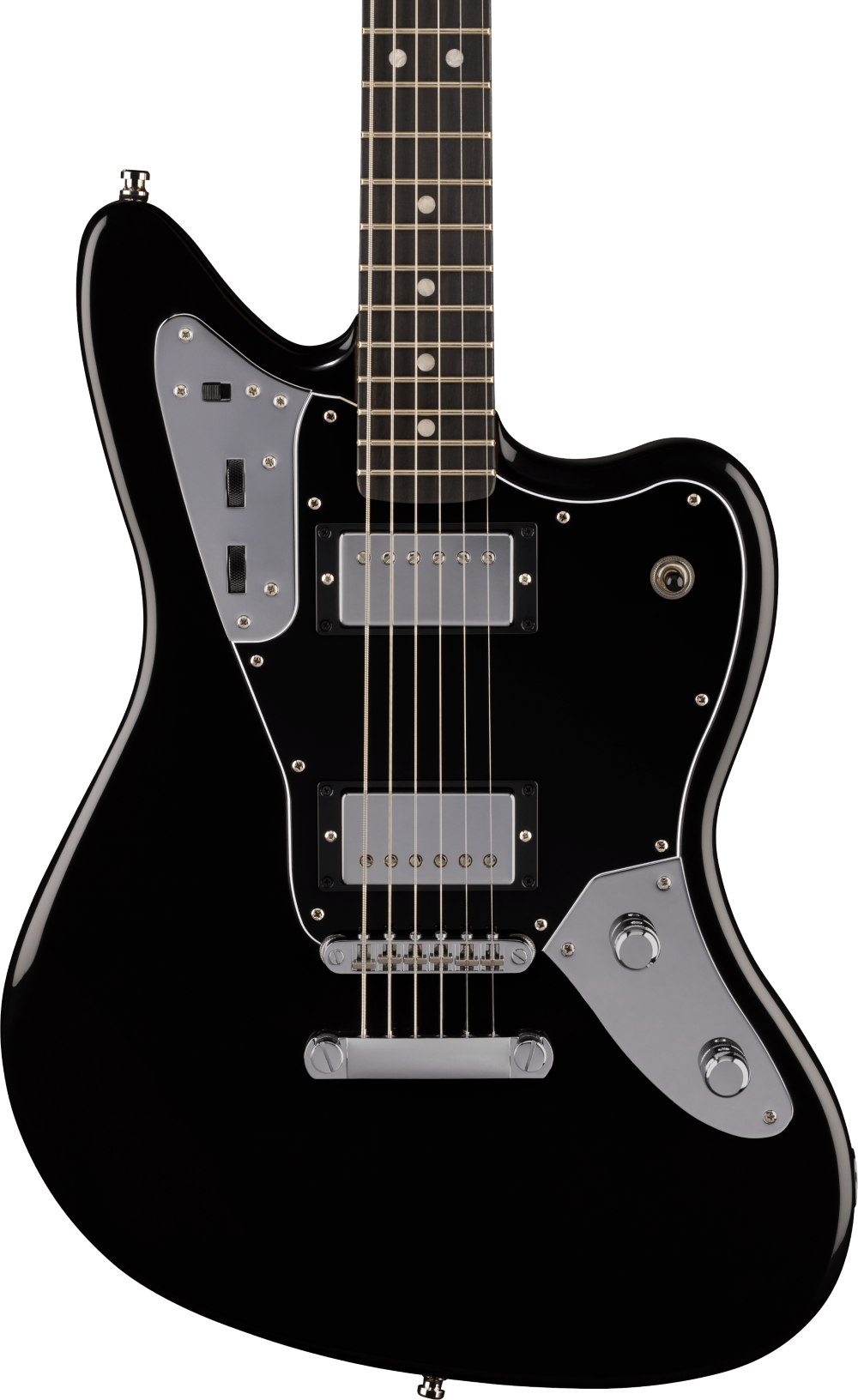 Fender Limited Edition Player Fusion Jaguar Baritone Electric Guitar - Black