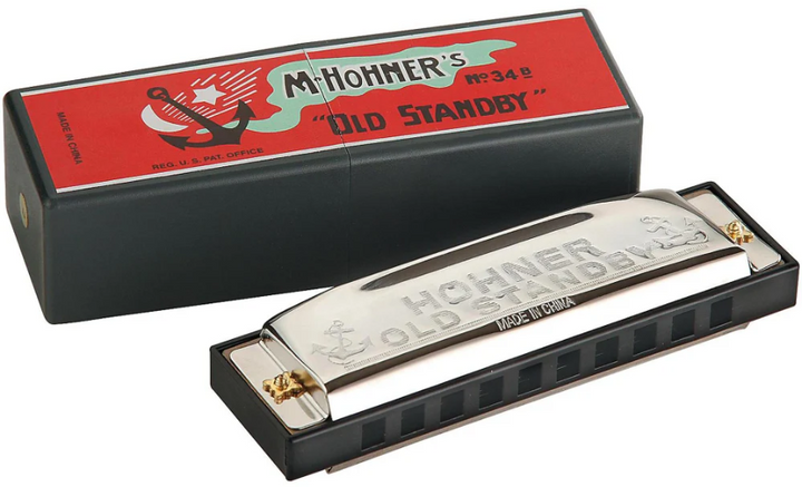 Hohner 34B-BX-A Old Standby Harmonica - Key Of A