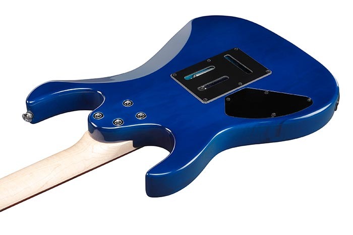 Ibanez GRX70QATBB Electric Guitar - Transparent Blue Burst 2
