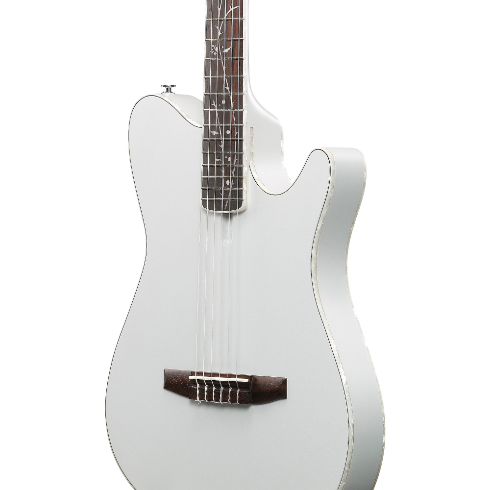 Ibanez TOD10NSMF Classic Acoustic Electric Guitar - Silver Metallic Flat 8