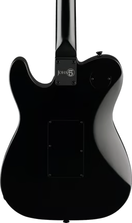 Fender John 5 Phantom Telecaster Electric Guitar - Black — three-quarter back view