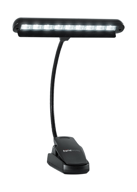 Gator Frameworks GFW-MUS-LED Clip-on LED Music Lamp - With Adjustable Neck — Front angle 1
