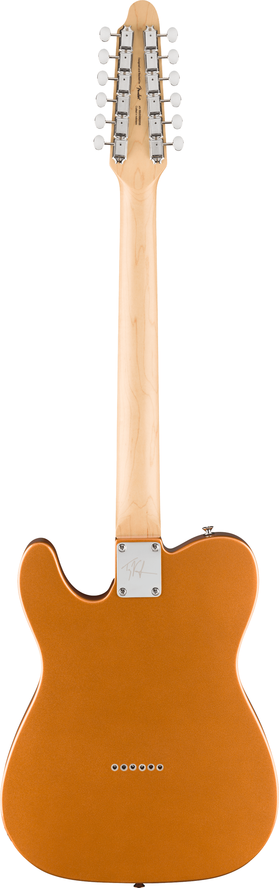 Squier Paranormal Troy Van Leeuwen Telecaster XII 12 String Electric Guitar -  Copper — back view