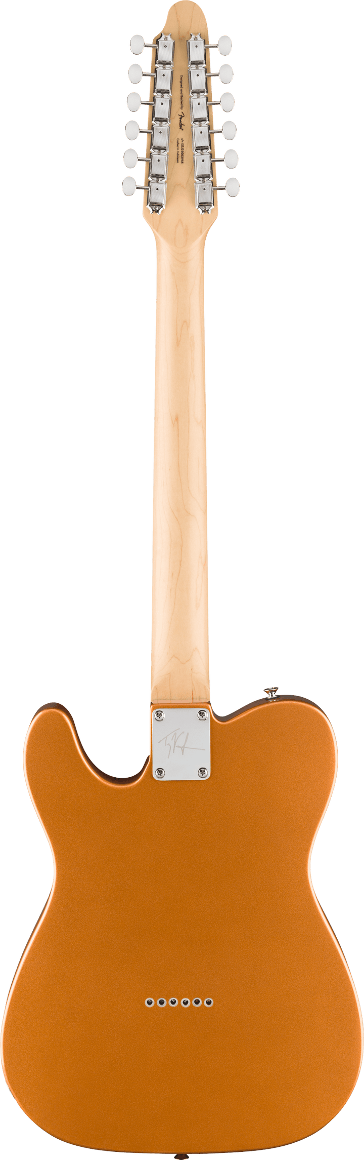 Squier Paranormal Troy Van Leeuwen Telecaster XII 12 String Electric Guitar -  Copper — back view