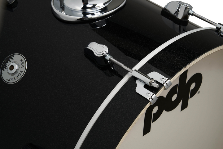 PDP New Yorker 4-Piece Drum Set Shell Pack - Black Onyx Sparkle — Detail 1