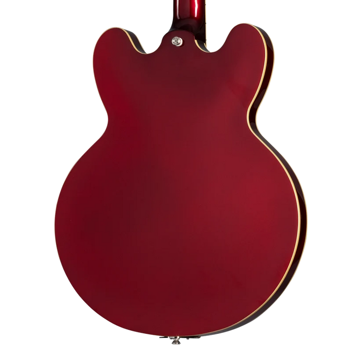Epiphone Riviera Semi-Hollowbody Electric Guitar - Sparkling Burgundy — three-quarter back view