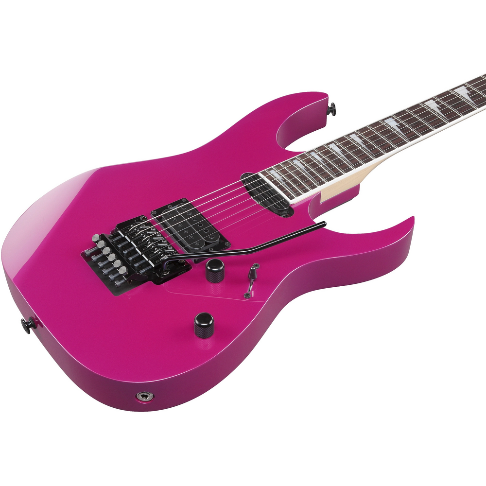 Ibanez RG565R Genesis Collection Electric Guitar - Purple Neon — Three quarter front 2