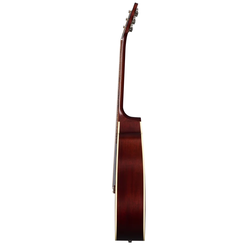 Gibson Hummingbird Studio EC Acoustic Electric Guitar - Tri-Burst Satin — side view