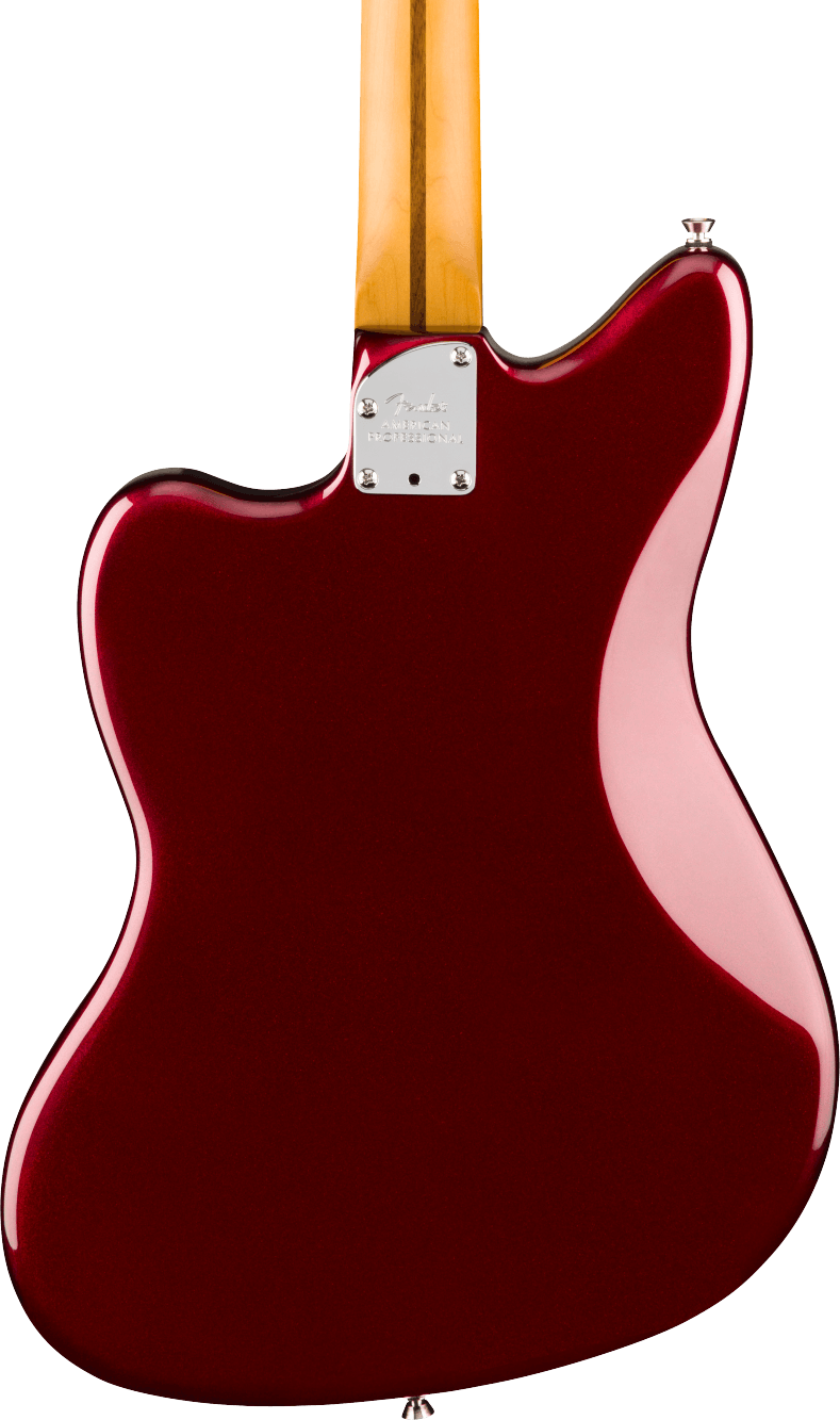 Fender American Professional Jazzmaster Electric Guitar - Oxblood — three-quarter back view
