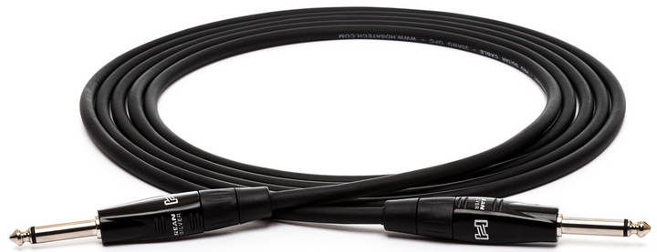 Hosa HGTR-015 15' Pro Instrument Cable - Straight to Straight — front angle