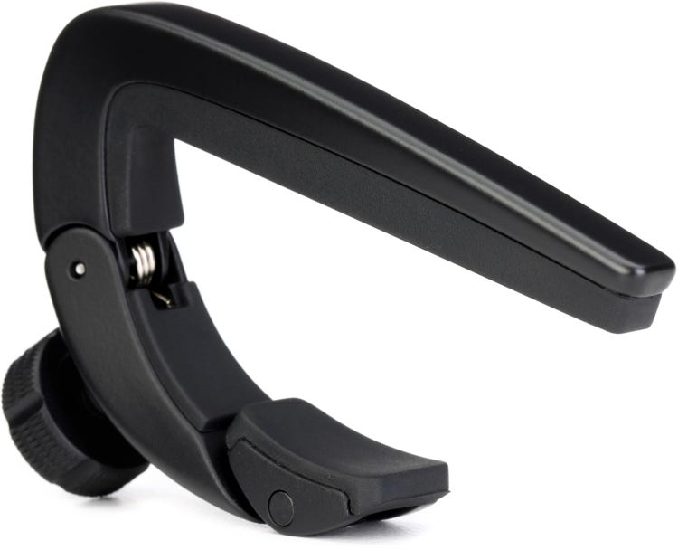 Dunlop Pivot Capo for Classical Guitar - Black — front angle