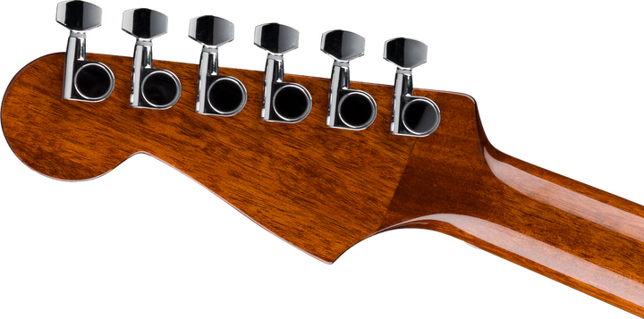 Fender California Standard Redondo Mini Acoustic Guitar - 3 Color Sunburst headstock, back
