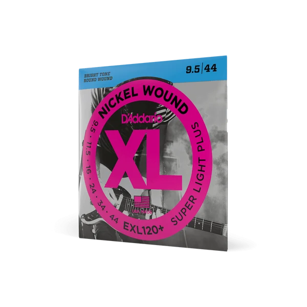 D'Addario EXL120 PLUS Electric Guitar Strings - Super Light — front angle