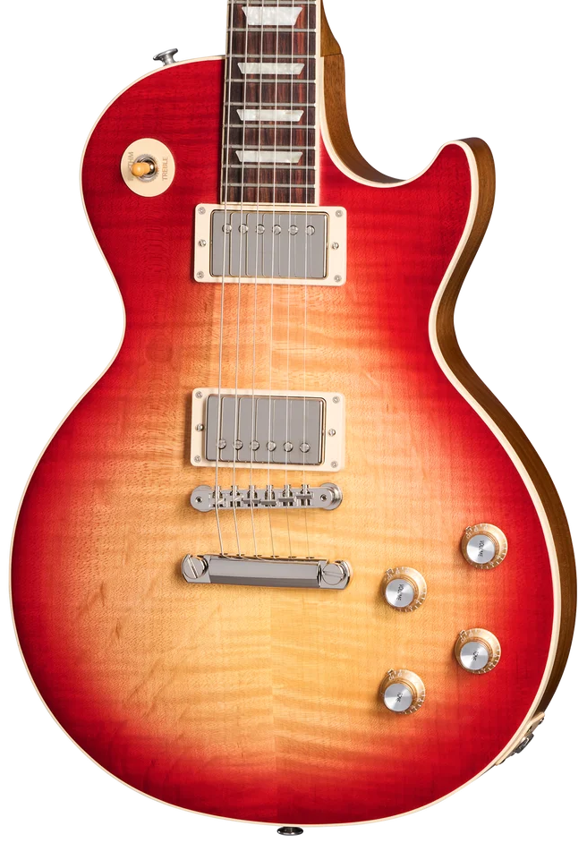 Gibson Les Paul Standard 60s Faded Electric Guitar - Vintage Bourbon Burst — three-quarter front view