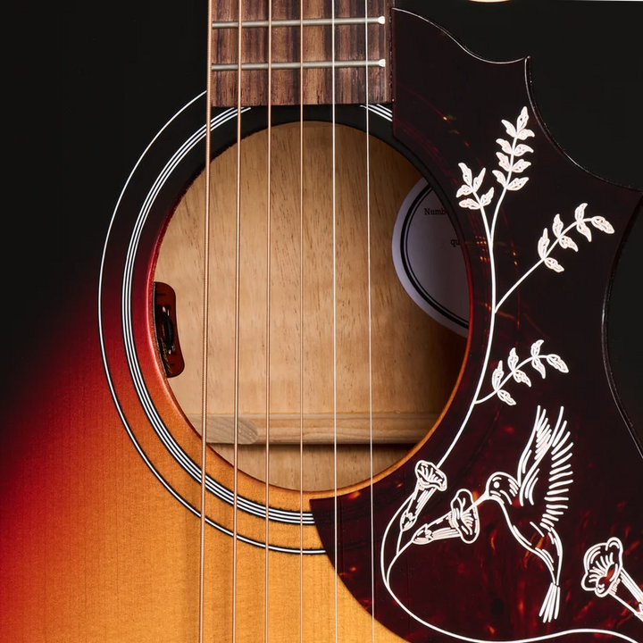 Gibson Hummingbird Studio EC Acoustic Electric Guitar - Tri-Burst Satin detail