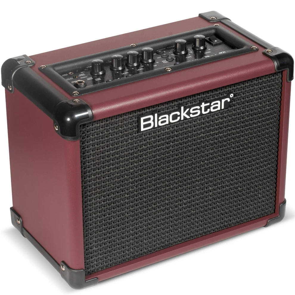 Blackstar 'Limited Edition' ID Core 10 V4 Electric Guitar Amp - Oxblood Red — Front angle 1
