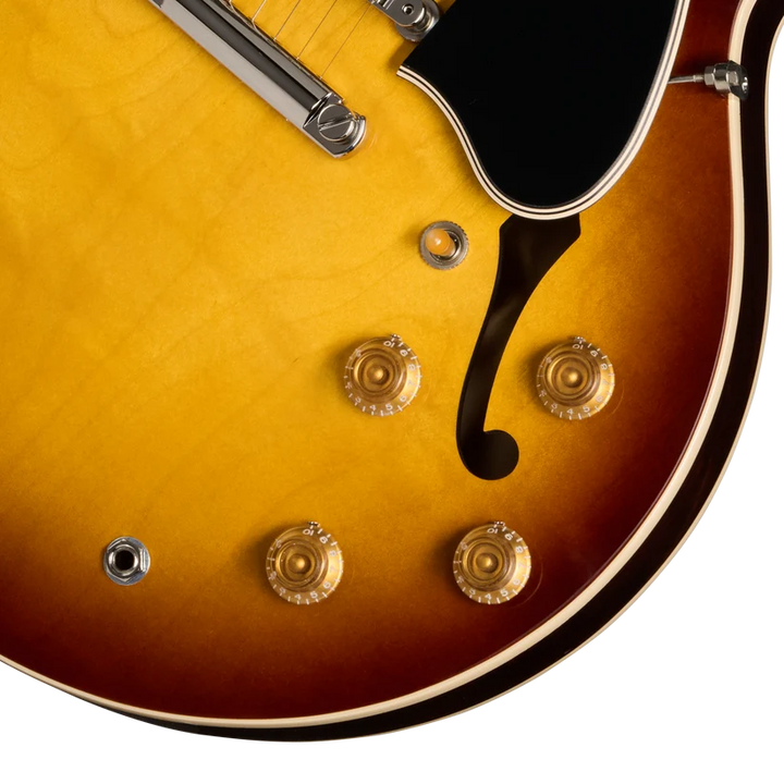 Gibson ES-335 '50s Semi-Hollowbody Electric Guitar - Vintage Tobacco Burst controls