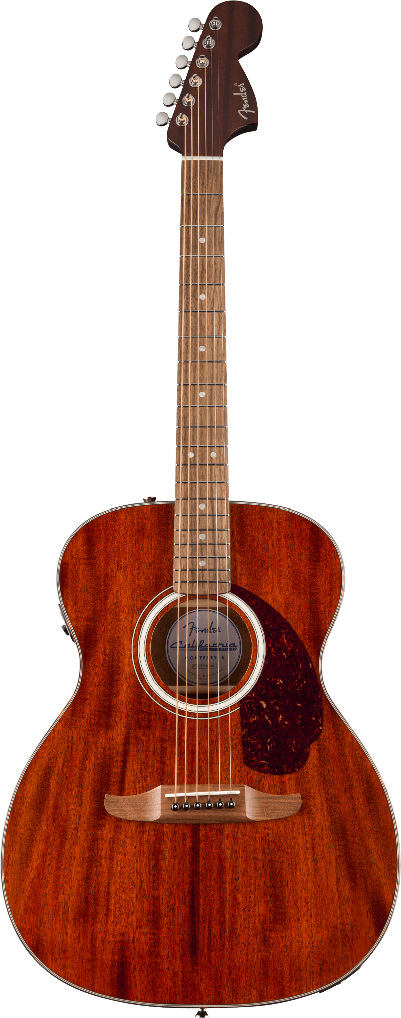 Fender California Deluxe Monterey Mahogany Acoustic Electric Guitar - Natural Mahogany