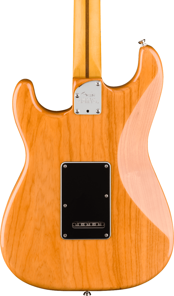Fender American Professional Stratocaster Electric Guitar - Natural — three-quarter back view