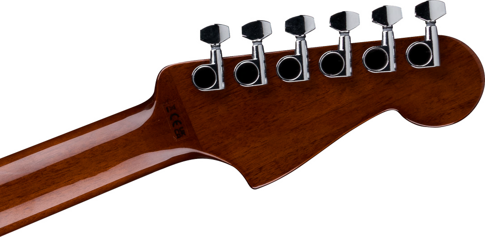 Fender California Standard Redondo Left-handed Acoustic Guitar - Natural headstock, back