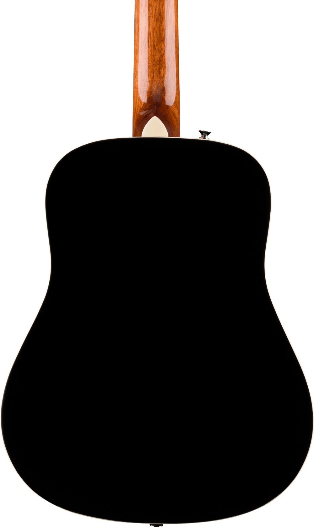 Fender California Standard Redondo Mini Acoustic Guitar - Black — three-quarter back view