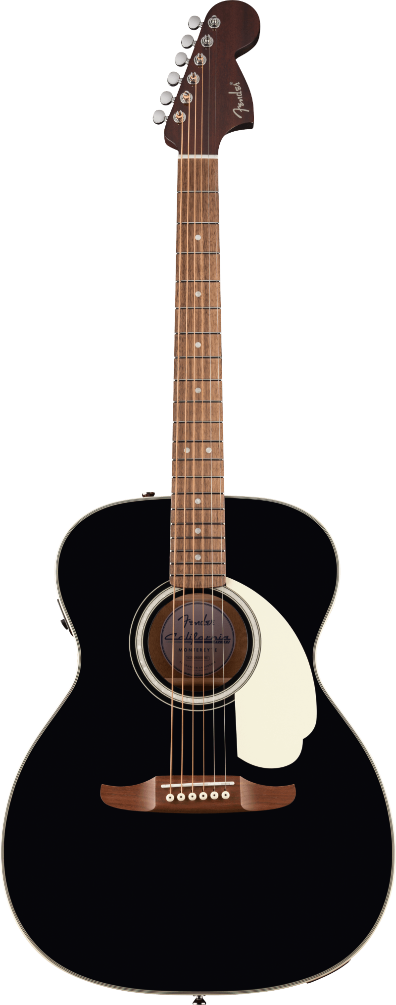Fender California Deluxe Monterey Acoustic Electric Guitar - Black