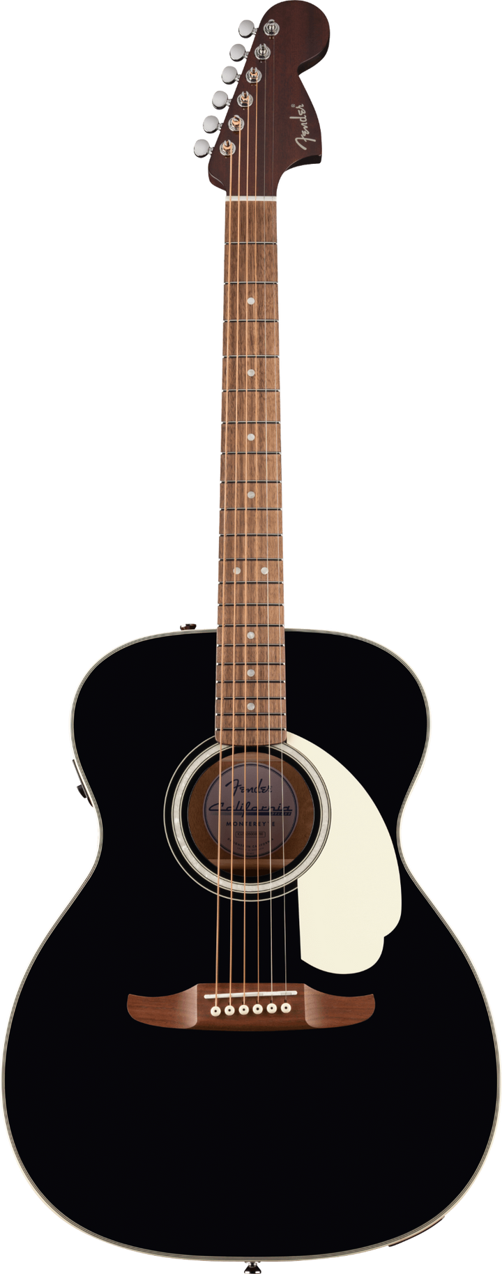 Fender California Deluxe Monterey Acoustic Electric Guitar - Black