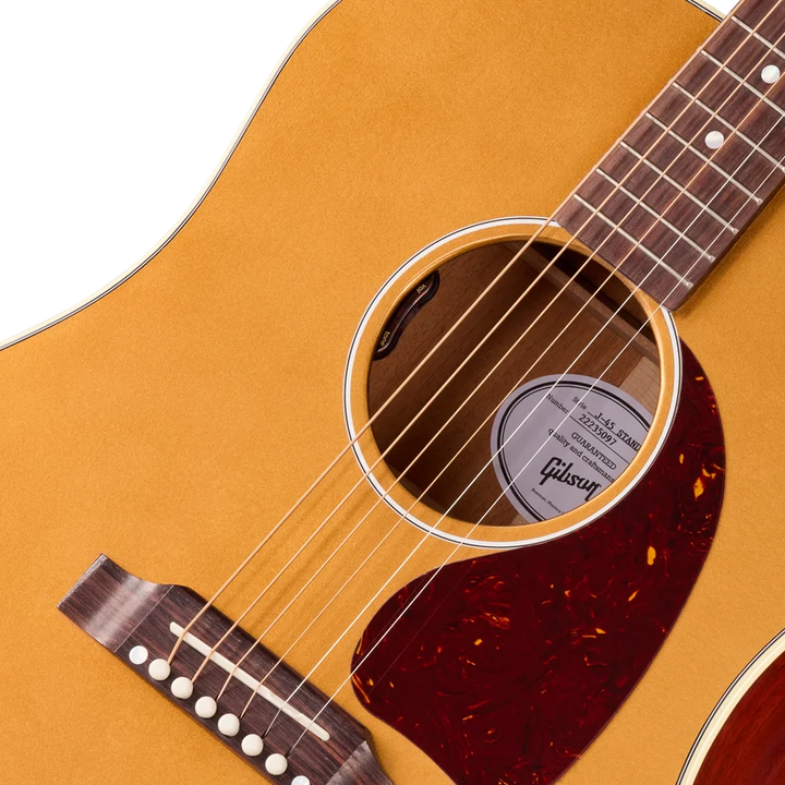 Gibson J-45 Standand Acoustic Electric Guitar - Gold Top — Detail 3