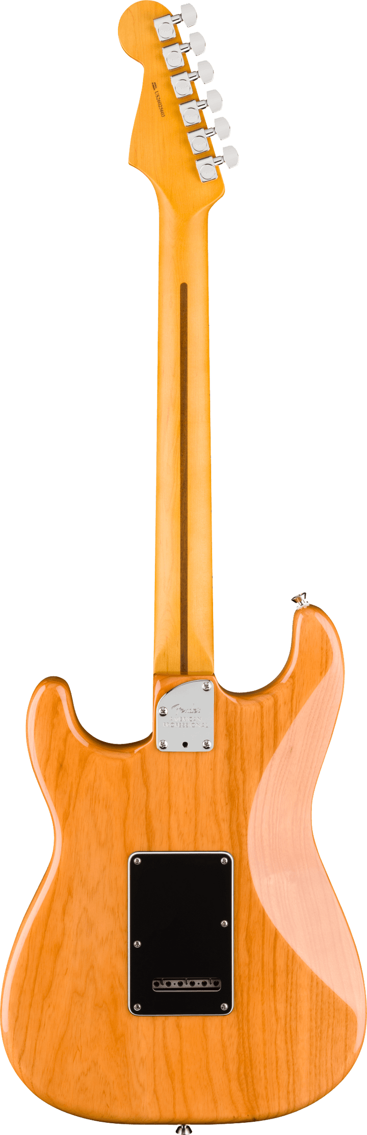Fender American Professional Stratocaster Electric Guitar - Natural — back view