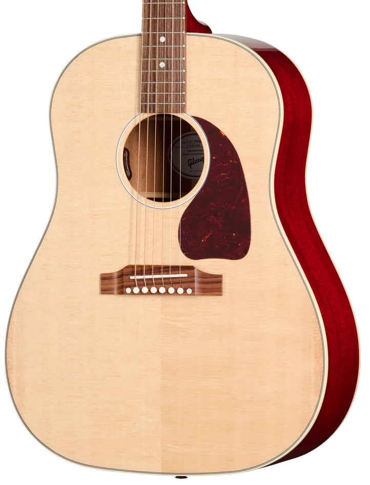 Gibson J-45 Standard Acoustic Guitar - Natural — three-quarter front view