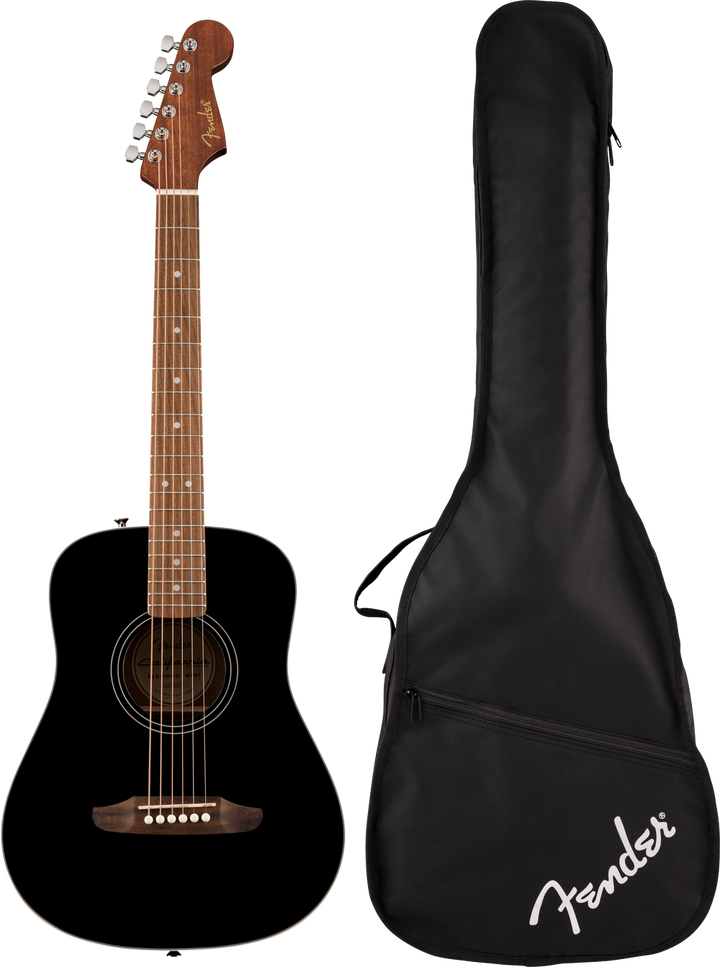 Fender California Standard Redondo Mini Acoustic Guitar - Black detail