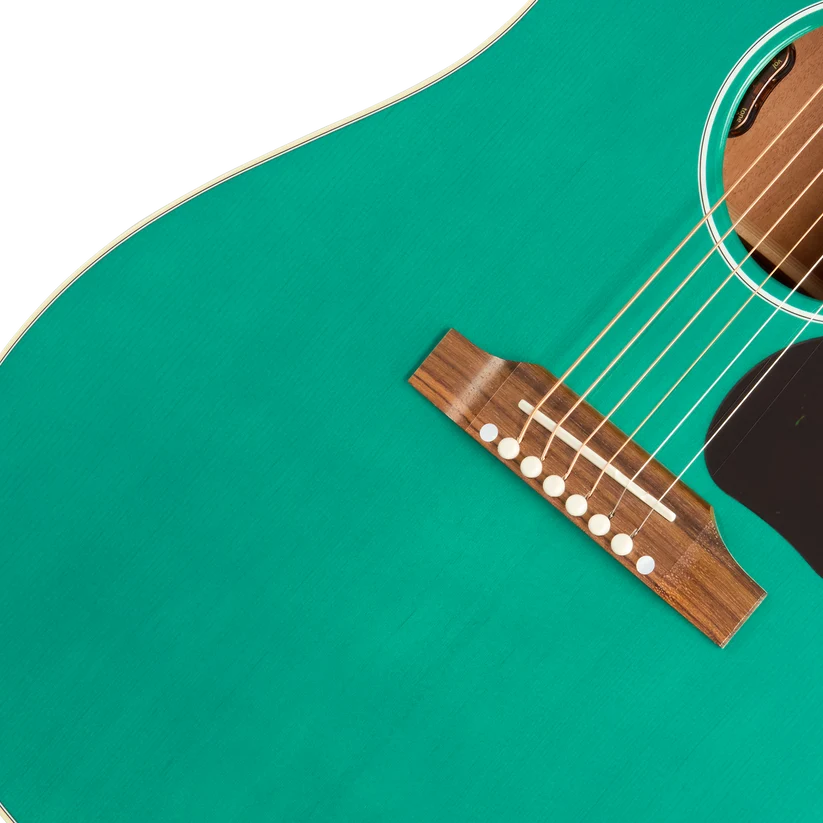 Gibson J-45 Standard Acoustic Electric Guitar - Translucent Teal — Detail 1