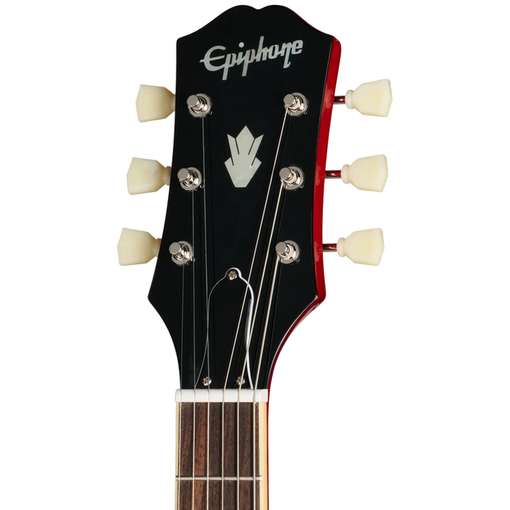 Epiphone ES-335 Left-Handed Semi-Hollowbody Electric Guitar - Cherry headstock