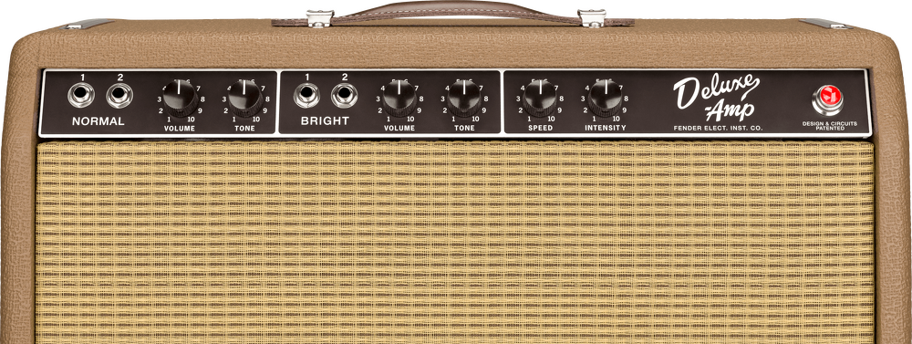 Fender '62 Deluxe Amplifier - Brown and Wheat controls